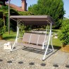 Balancín de jardín de 3 plazas con toldo parasol ajustable Ibis Rebajas