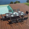 Mesa de jardín extensible para exterior 160-240x102 cm de aluminio Kend Venta