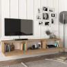 Mueble pata TV suspendido con 3 puertas de 180 cm para salón con  diseño moderno Damla Características