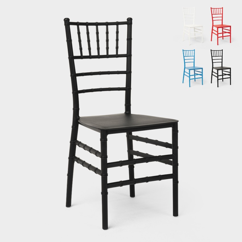 Stock 20 sillas estilo clásico para ceremonias, bodas, catering Chiavarina X Oferta
