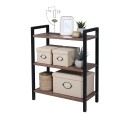 Estantería baja industrial 3 estantes 62x30x75cm madera metal Edye Oferta