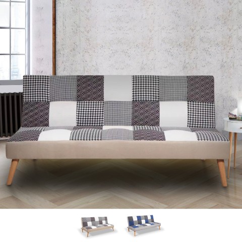 Sofá cama moderno de 2-3 plazas en tela estilo patchwork Kolorama+ Promoción