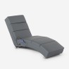 Chaise longue tumbona masajeadora calefactable de polipiel Rennes Stock