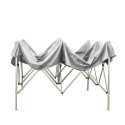 Gazebo 3x3 plegable para jardín exterior lona PVC impermeable Versa Medidas