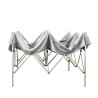 Gazebo 3x3 plegable para jardín exterior lona PVC impermeable Versa Medidas