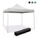 Gazebo 3x3 plegable para jardín exterior lona PVC impermeable Versa Promoción