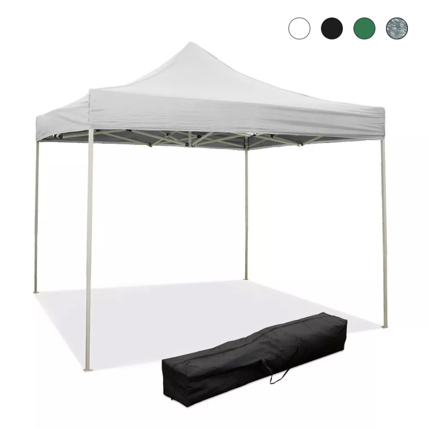 Gazebo 3x3 plegable para jardín exterior lona PVC impermeable Versa Promoción Gazebo 3x3 plegable para jardín exterior lona PVC impermeable Versa Promoción
