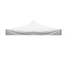 Repuesto de tela impermeable blanca para techo de gazebo 3x6 plegable con velcro Promoción