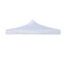 Tela de repuesto blanca para techo de gazebo plegable 2x2 impermeable con velcro Promoción