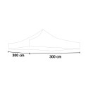 Cubierta de repuesto para gazebo de jardín 3x3 plegable impermeable Modelo