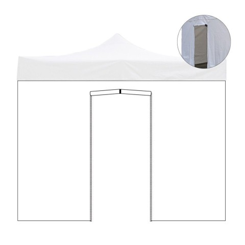 Lateral con puerta enrollable para gazebo plegable de jardín 3x4,5 Promoción