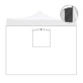 Lado lateral para gazebo de jardín plegable 2x2 con puerta ventana enrollable Promoción