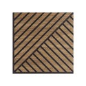 10 paneles decorativos fonoabsorbentes 58x58cm madera nogal Deco DN Promoción