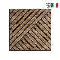 10 paneles decorativos fonoabsorbentes 58x58cm madera nogal Deco DN Venta