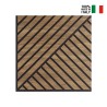 10 paneles decorativos fonoabsorbentes 58x58cm madera nogal Deco DN Venta