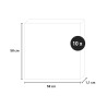 10 paneles decorativos fonoabsorbentes 58x58cm madera nogal Deco DN Rebajas