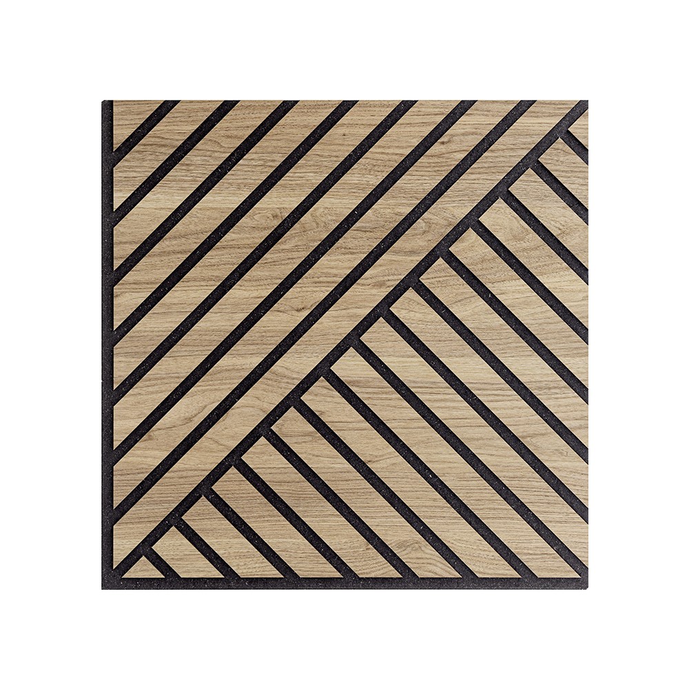 10 x panel de madera de roble decorativo fonoabsorbente 58x58cm Deco DR