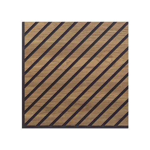 10 x panel de madera absorbente de ruido decorativo nogal 58x58cm Deco CN Promoción