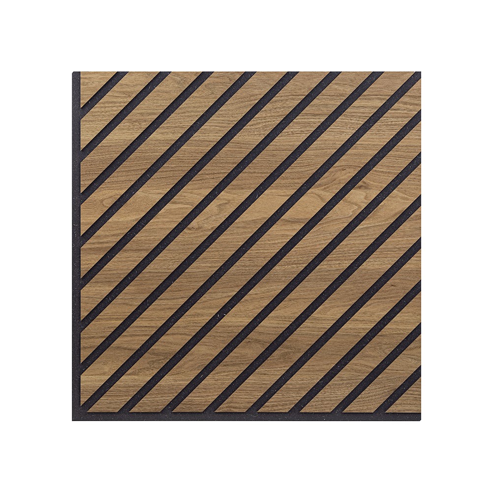 10 x panel fonoabsorbente de madera nogal decorativo 58x58cm Deco CN