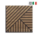 20 x panel decorativo 58x58cm acústico madera nogal Deco MXN Modelo