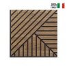 20 x panel decorativo 58x58cm acústico madera nogal Deco MXN Modelo
