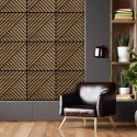 10 paneles decorativos fonoabsorbentes 58x58cm madera nogal Deco DN Oferta