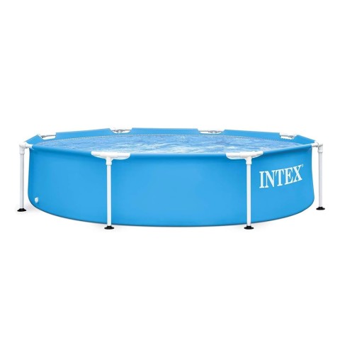 Piscina redonda elevada 244x51 cm Intex Metal Frame 28205 Promoción