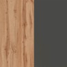 Isla central para cocina moderna 2 puertas mesa de madera 125x90x90cm Deer 