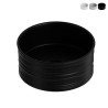 Lavabo de baño sobre encimera redondo 40x18 cm de cerámica mate Nordic Oferta
