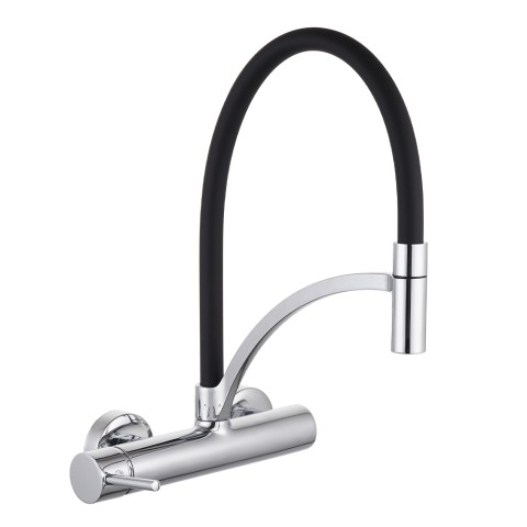 Grifo mezclador monomando para fregadero de cocina con caño alto Madison Promoción