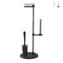 Portarrollos de baño con soporte para escobilla de WC bidé moderna redonda Jacky Promoción