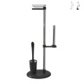 Portarrollos de baño con soporte para escobilla de WC bidé moderna redonda Jacky Promoción