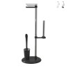 Portarrollos de baño con soporte para escobilla de WC bidé moderna redonda Jacky Promoción