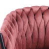 Sillón silla terciopelo diseño con reposabrazos cocina salón Chantilly 