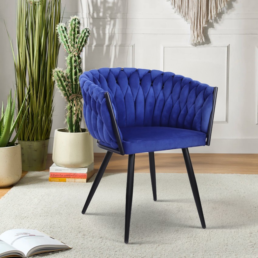 Sillón silla terciopelo diseño con reposabrazos cocina salón Chantilly Oferta
