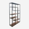 Librería de pared hierro y madera diseño industrial 100x30x180 h Fravit Catálogo
