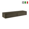 Estantería de pared con 2 cajones salón diseño moderno Domino Maxi 