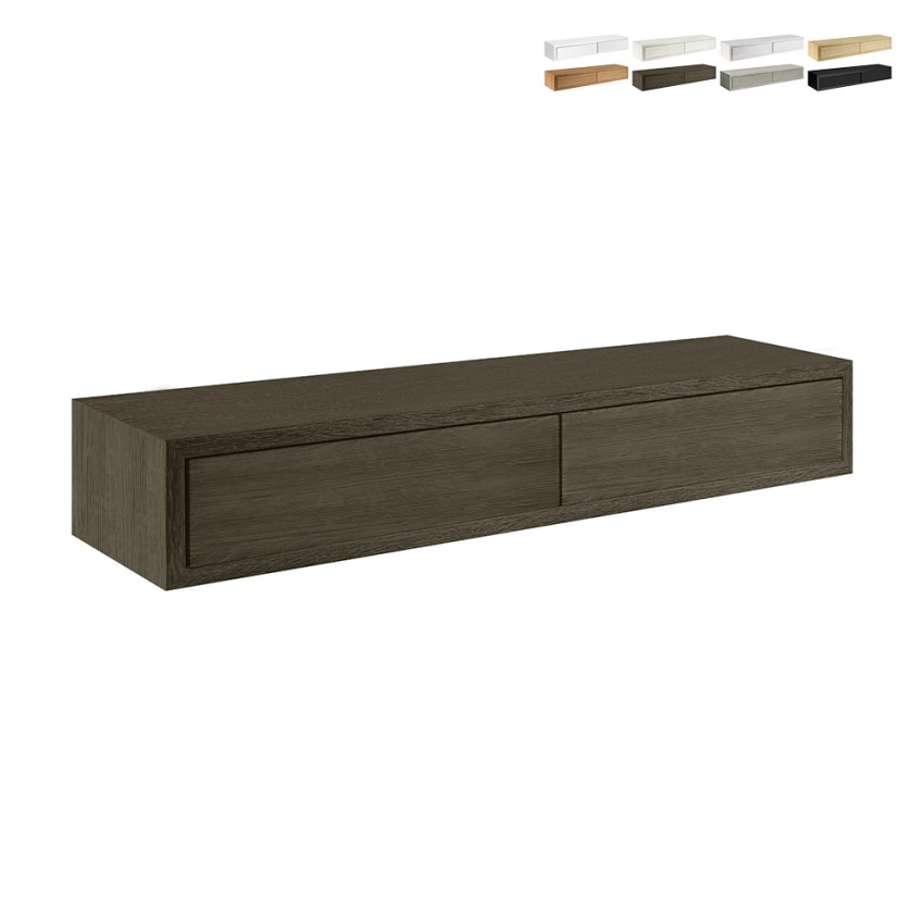 Estantería de pared con 2 cajones salón diseño moderno Domino Maxi Catálogo