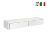 Estantería de pared con 2 cajones salón diseño moderno Domino Maxi 