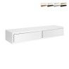 Estantería de pared con 2 cajones salón diseño moderno Domino Maxi Medidas