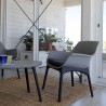 Set de jardín para el exterior compuesto por 2 sillas, 1 sillón y 1 mesita Luxor Lounge Medidas