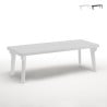 Mesa de jardín extensible 160-220x90 cm de polipropileno Bergen Venta