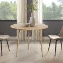 Mesa redonda para la cocina de madera 80 cm diseño Frajus Venta