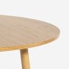 Mesa redonda para la cocina de madera 80 cm diseño Frajus Oferta