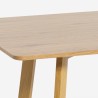 Mesa de cocina 120x80 cm tablero de madera color blanco escandinavo Valk Características