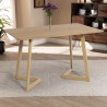 Mesa de cocina 120x80 cm tablero de madera color blanco escandinavo Valk Rebajas