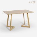 Mesa de cocina 120x80 cm tablero de madera color blanco escandinavo Valk Venta