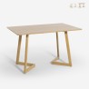 Mesa de cocina 120x80 cm tablero de madera color blanco escandinavo Valk Venta
