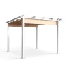 Pérgola de jardín exterior 3x3 m de aluminio Firenze UV Moon Catálogo