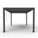 Pérgola bioclimática 3x4 m para jardín de aluminio manual Trinidad Características